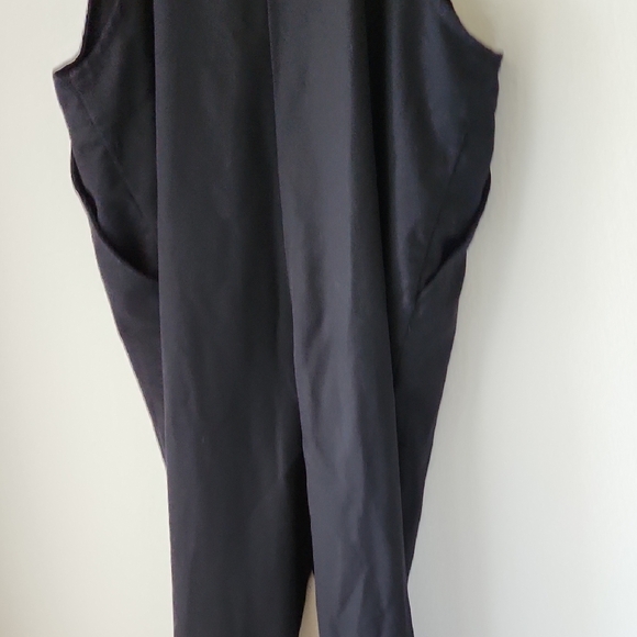 H&M Divided Black Overalls Sz 4 Tie Straps Cotton Blend Casual Weekend Wear Boho - Picture 9 of 15